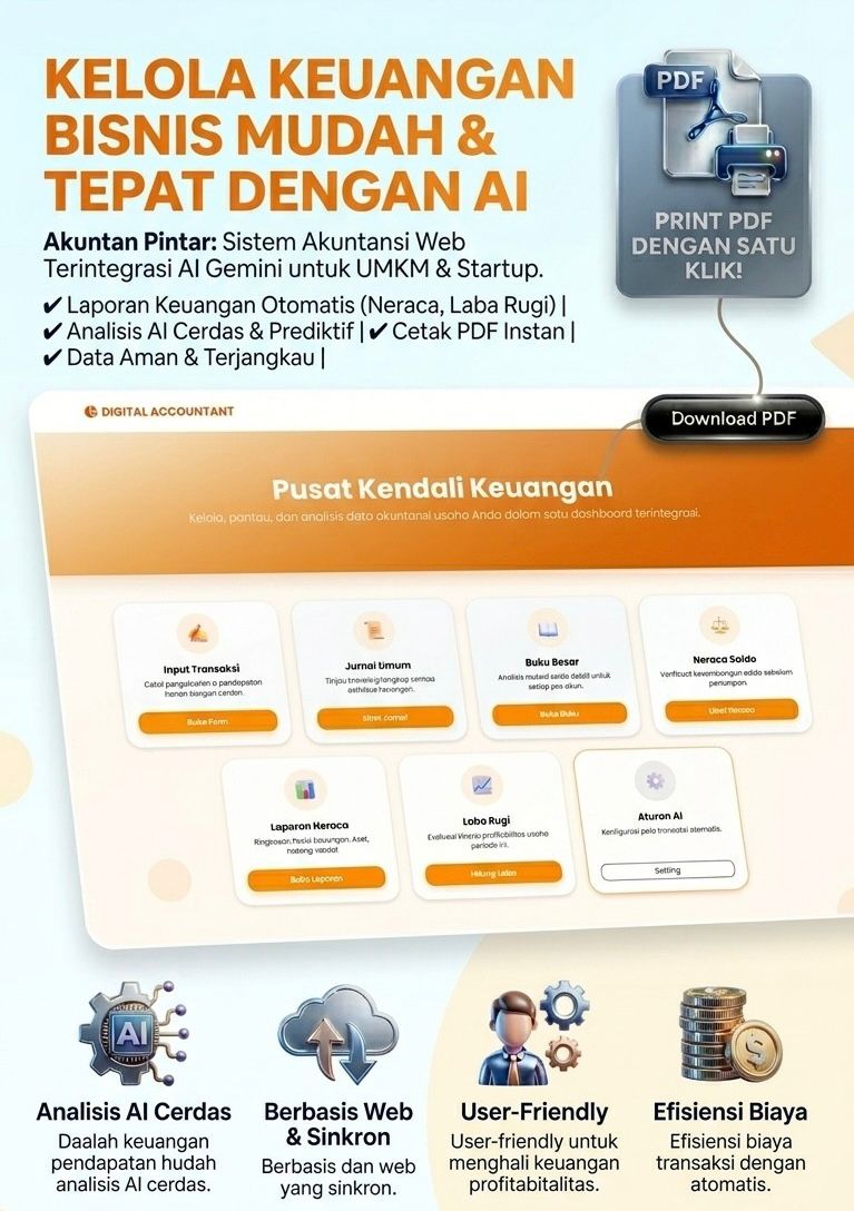 Source Code Aplikasi Akuntansi Digital & Smart Al - Laporan Otomatis UMKM