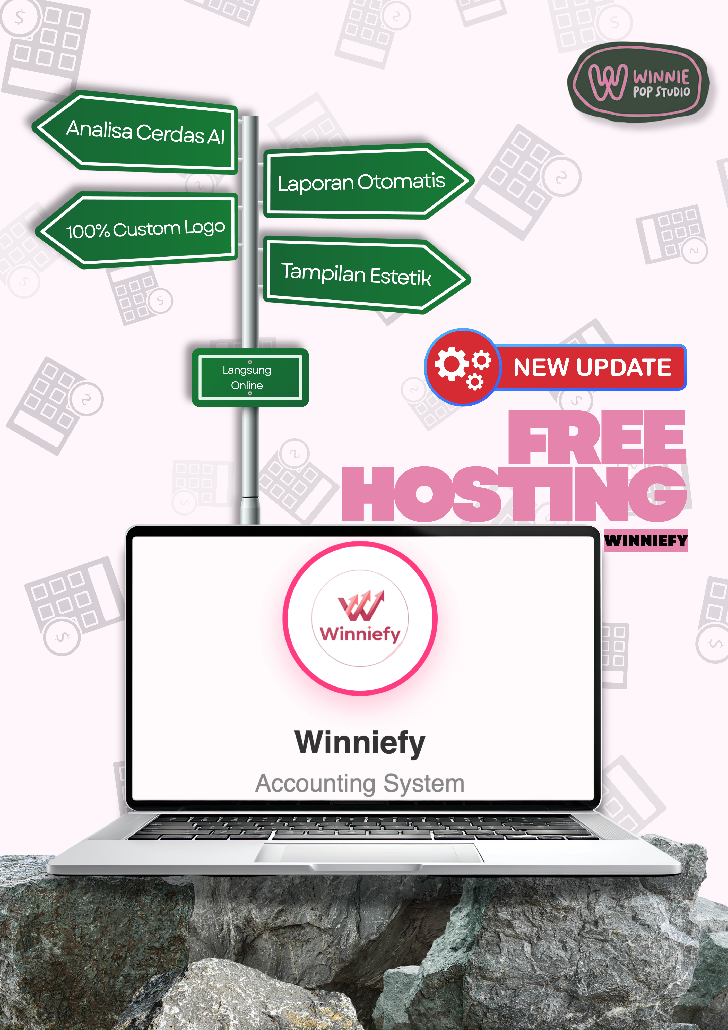 NEW UPDATE! Software Web Akuntansi AI (Winniefy) - Laporan Otomatis + Free Hosting